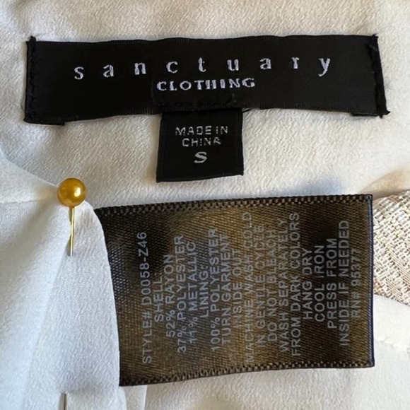 ANTHROPOLOGIE SANCTUARY GOLD SIMMERY DRESS KEYHOLE BACK SIZE SMALL - Picture 12 of 16